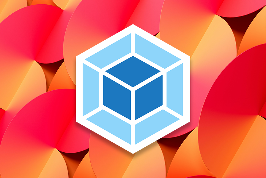 Fundo de círculos vermelhos e laranjas com um cubo azul claro 3D centralizado, destacando-se visualmente.