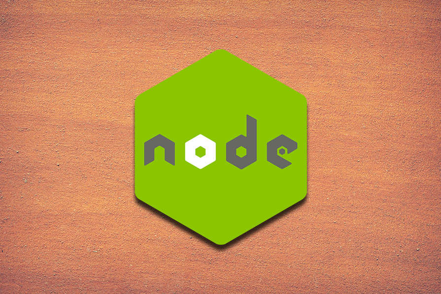 Logotipo verde hexagonal do Node.js com a palavra 