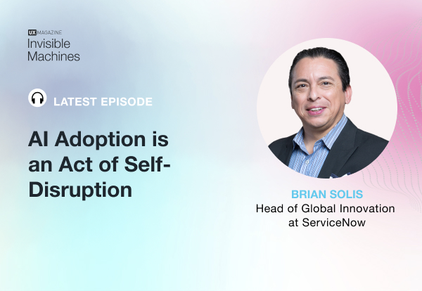 Imagem de um homem sorridente à direita com texto à esquerda anunciando episódio de podcast: 